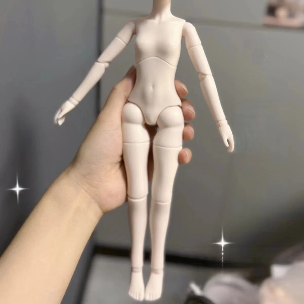 28Cm Height Universal Version Body For 1/6 Bjd Plastic 30Cm Girl Doll Joints Body Accessories For