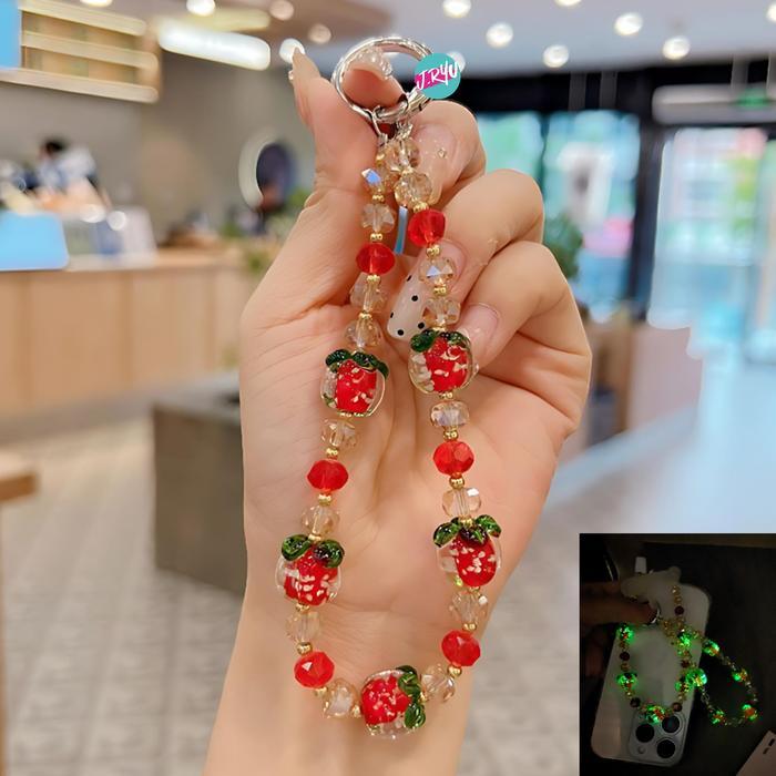 Jryu Gantungan Hp Korea Ryujin 502-Gid Gantungan Gelang Kristal Gantungan Tas Menyala Dalam Gelap