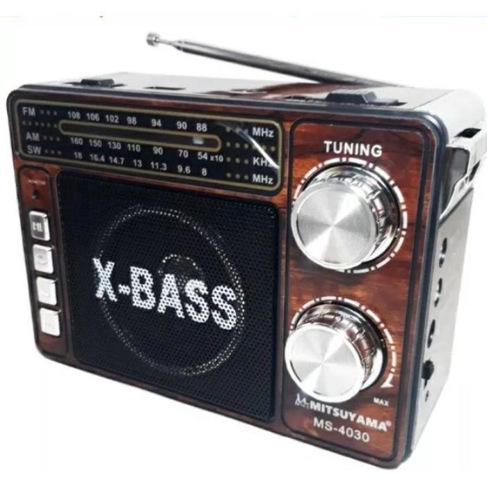 Cod Radio Bluetooth Portable Mitsuyama Ms-4020Bt Classic Radio Mitsuyama Ms-4020Bt Classic Fm/Am/Sw