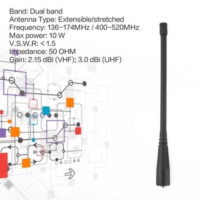 SALE Antena HT Baofeng UV5 UV82 - Antena HT Pofung UV-5R Dual Band 16cm TERMURAH