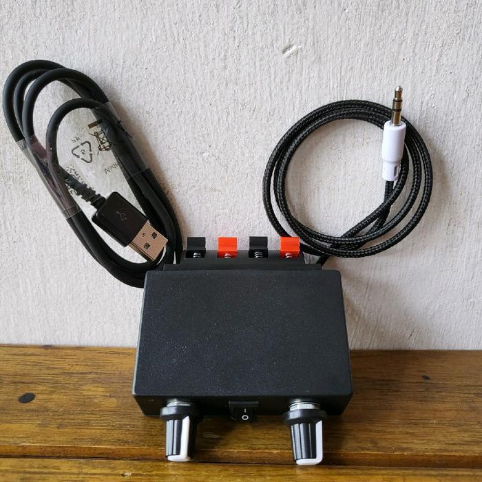 "New" ampli mini 5volt aux setereo class D power amplifier cocok dalam ruangan Bass