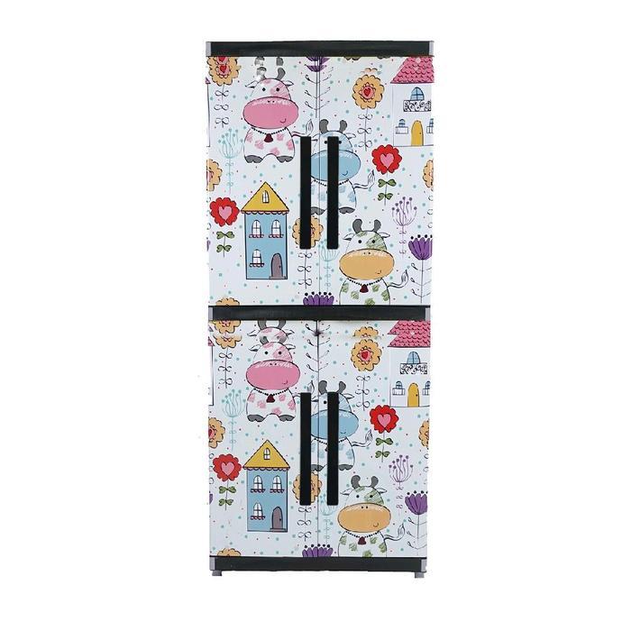 Lemari Plastik Box Miami Orlando 2 Pintu 4 Susun Terbaik
