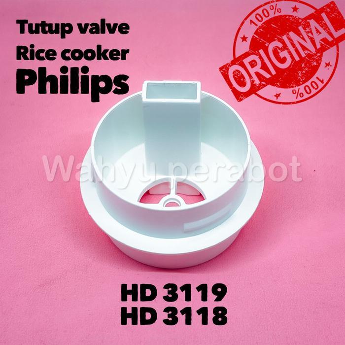 "New" Valve Philips Uap Rice Cooker / Tutup Valve Uap Philips HD3118 HD3119 HD3129 HD3131 HD3053