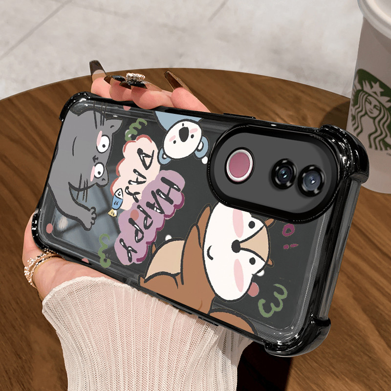 Casing Hp Untuk VIVO V50 5G V50E 5G Case Casing HP Softcase Ponsel Soft Shell dengan Empat sudut ant