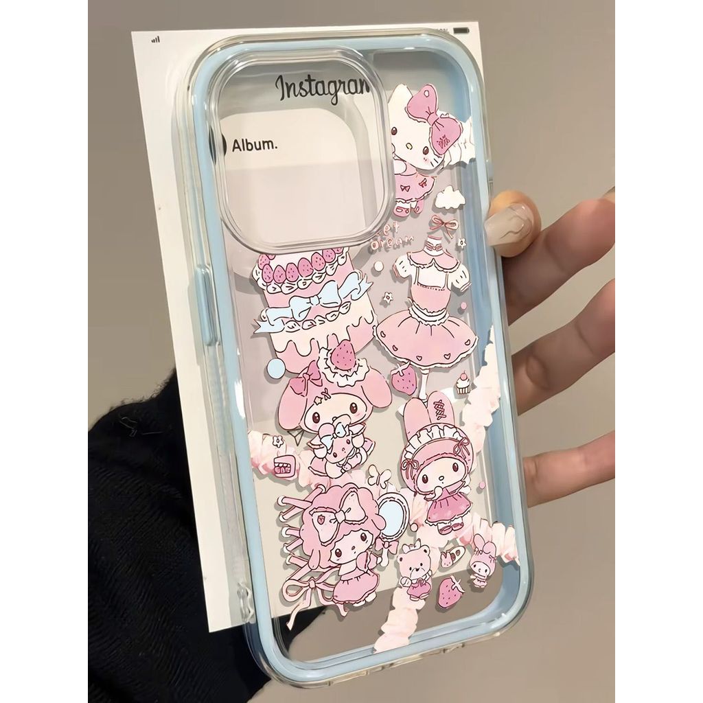 Kartun Lucu Pattern Melody 2 In 1 Case Hp Untuk Vivo Y21D V60 Lite Y29 4G V50 Lite Y400 Casing