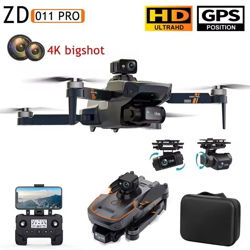 Drone ZD011 Pro GPS 2 Axis Kamera HD Professional Video 4k GPS WIFI FPV