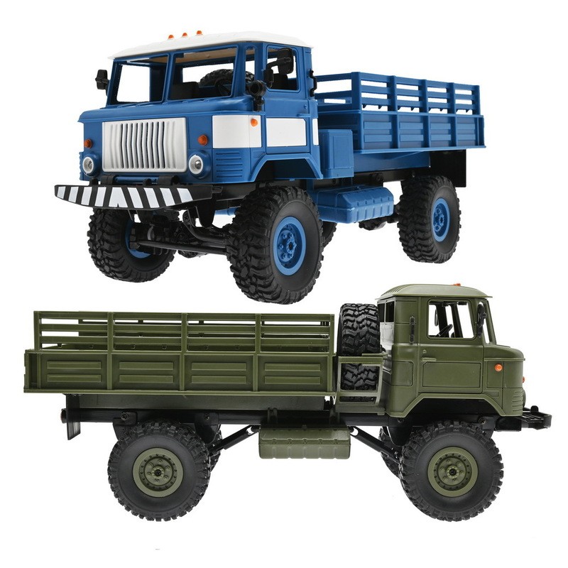 Wpl B-24 1:16 Scale 2.4G 4 Rc Military Truck All-Terrain Remote Control Vehicle Gaz-66 Style