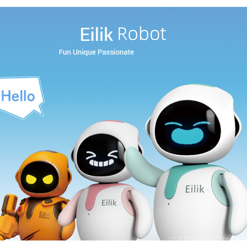 EMO Emoticons Eilik Smart Robot Electronics Automation AI Desktop Pet Intelligence Touch Interactive