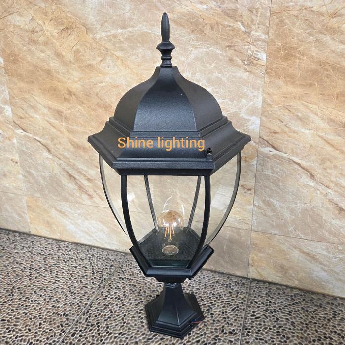 LAMPU PILAR KLASIK EROPA MODERN LUAR RUANGAN WATERPROOF TIPE 11004 S