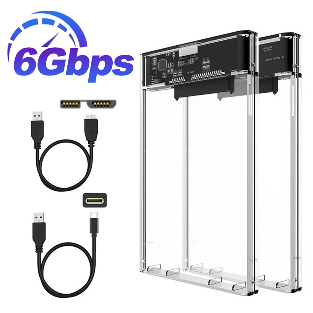 2.5 Inch Hdd Case Usb3.0/Type-C To Hdd Enclosure 6Gb Usb-C External Hdd Enclosure For Pc Uasp Laptop