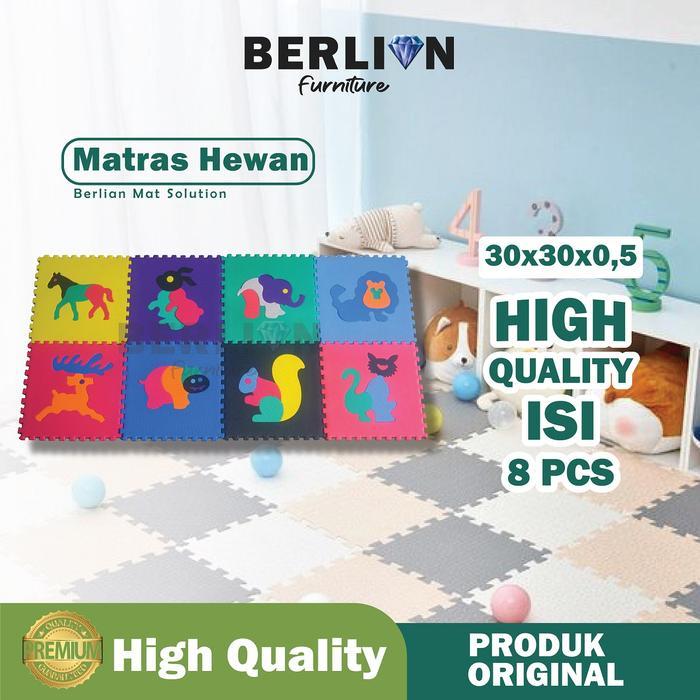 Matras Gambar Hewan Tbl 0,5 / Mainan Edukasi / Puzzle Lantai