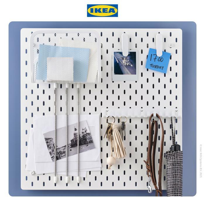 IKEA SKADIS Rak Dengan Pengait Serbaguna Penyimpanan