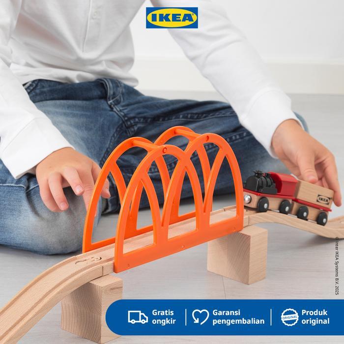 Ikea Lillabo Mainan Jembatan Kereta Api Set Isi 5Pcs