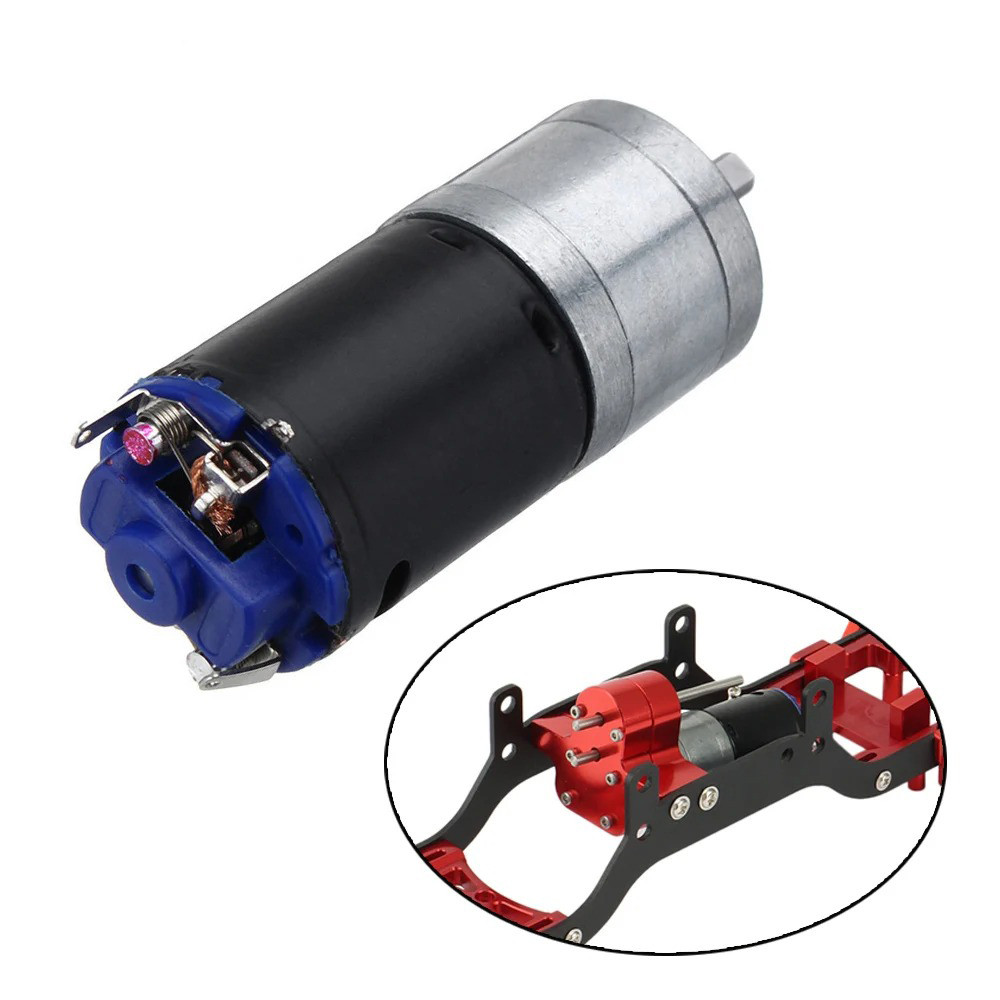 For Mn-90 Rc Q60 Q61 Wpl B14 B16 B24 B36 C14 C24 1/16 Rc Car Gm25-370 Brush Motor 4Mm Shaft Suitable