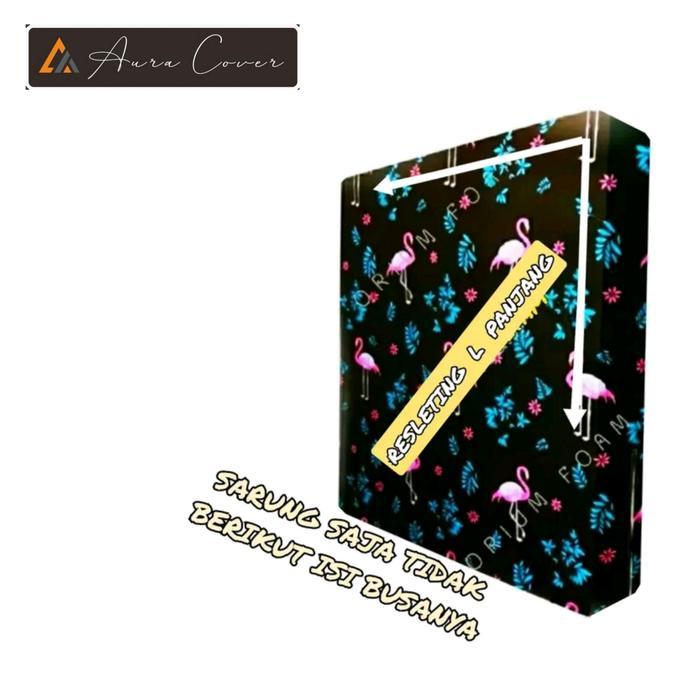 Sarung Kasur Busa Resleting tebal 30cm / Sprei Resleting kasur busa ukuran 200x200 / 180x200 /