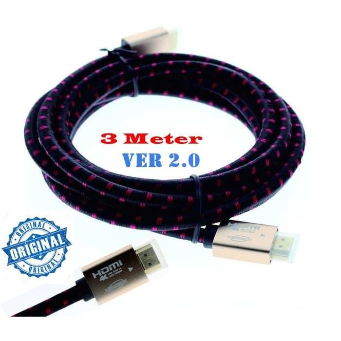 Mediatech Kabel Hdmi Nylon Ver 2.0 Ultra Hd 4K - 3 M - 660131