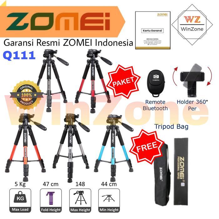 Tripod ZOMEI Q111 Profesional Tripod Kamera DSLR Mirrorless