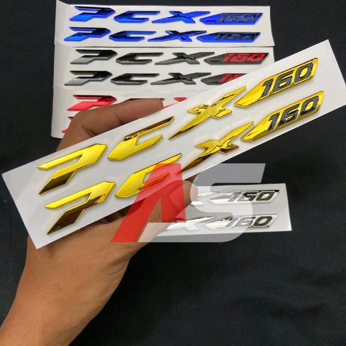 Emblem honda pcx 160 sepasang / Logo pcx 160 Aksesoris Motor