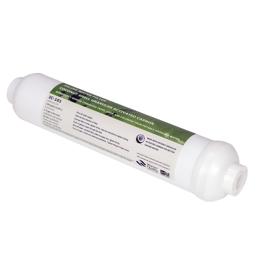 Coronwater Inline RO GAC Posfilter Coconut Shell based Activiated Carbon Water Filter IC-101