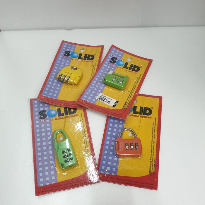 TERLARIS Gembok koper nomer solid/gembok kecil murah/lock combination READY STOCK
