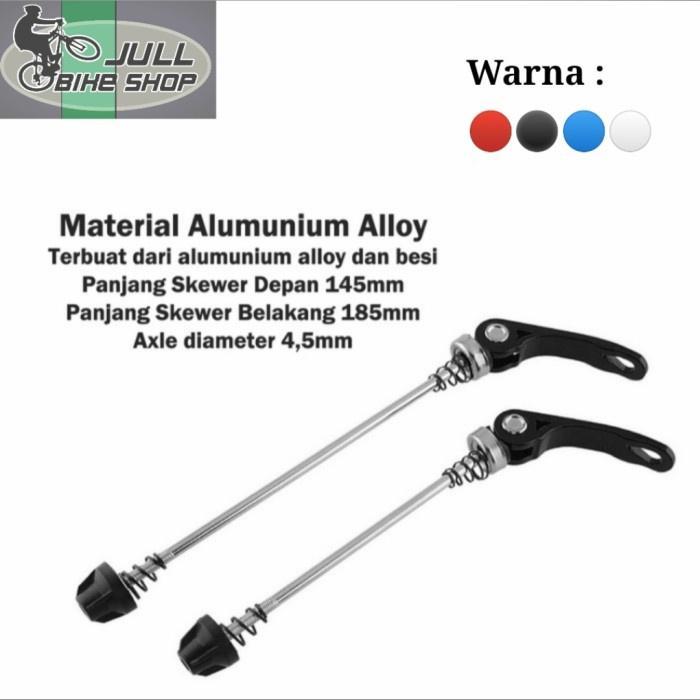 Murah as quick release sepeda skewer qr hub freehub ban baut clamp axle roda depan belakang mtb