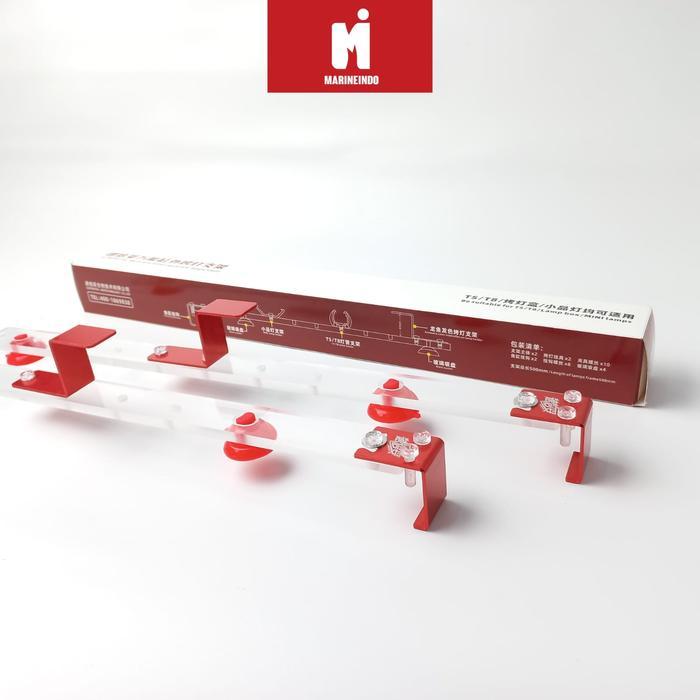 Supervital Bracket/Breket Lampu Tanning Aquarium/T5/T8/Tanning View Acrylic