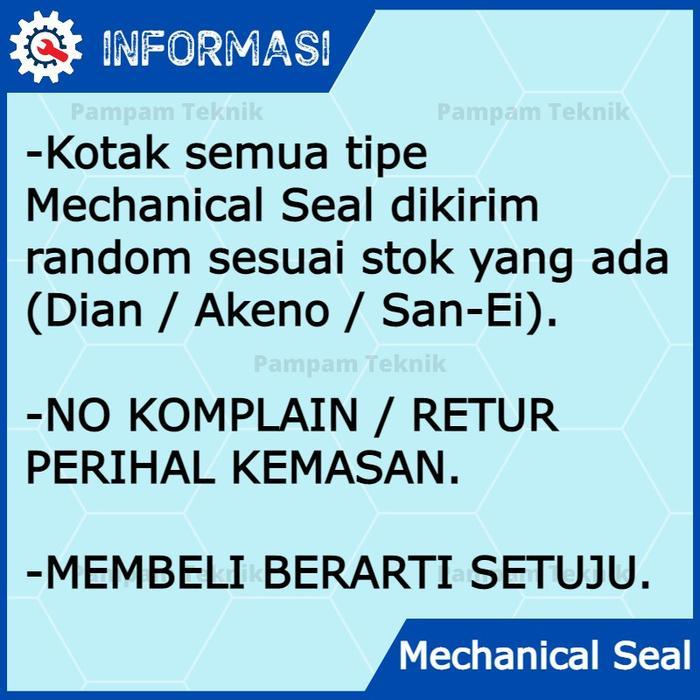 "New" MECHANICAL SEAL SHIMIZU SMZ-250 PS 226 230 BIT - SIL MEKANIK