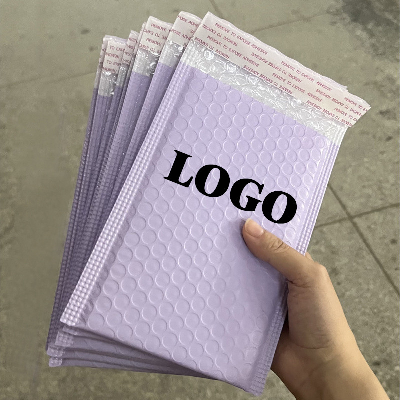 10pcs Custom Logo Bubble Mailers Poly Bubble Mailer Self Seal Padded Envelopes Gift Bags Packaging