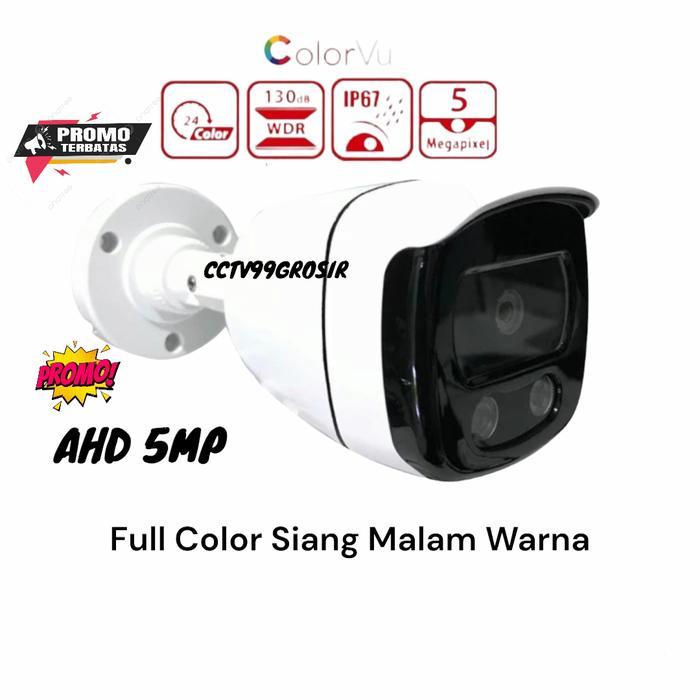 Camera Cctv Full Color Outdoor 5Mp Siang Malam Warna Full Hd