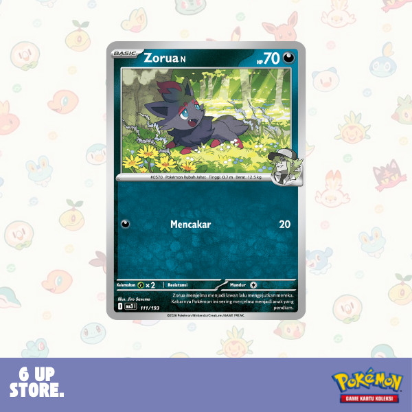 Zorua N MA3 | 111/193 C - Pokemon TCG Indonesia