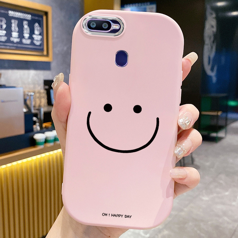 Casing Hp Untuk OPPO F9 F9 Pro A7x Realme 2 Pro U1 Case Casing Senyum kematian pola Kesing HP Cesing