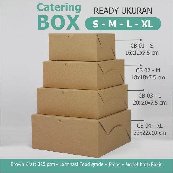 Katering Box / Dus Catering / Box Snack / Kotak Nasi Laminasi