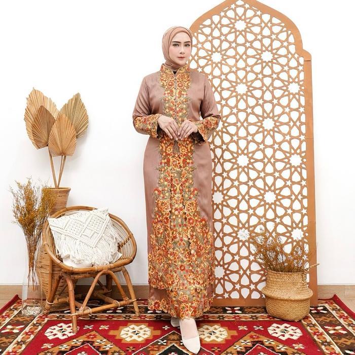 Rita Wd/ Stelan Kebaya Bordir Kerancang Arsena / Bordir Cantik Mewah Dan Elegant