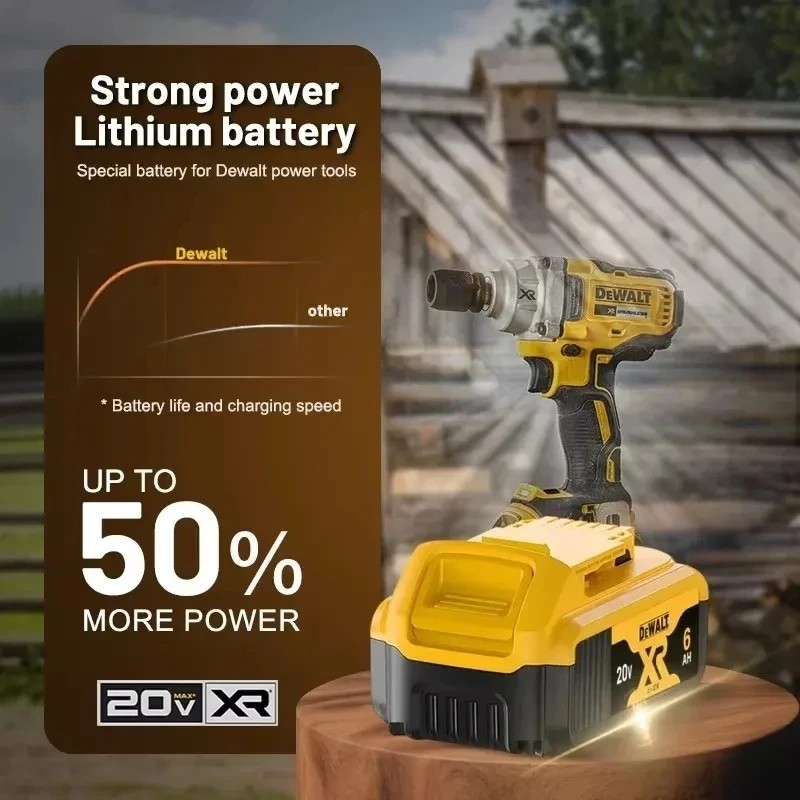 Original DeWalt 6Ah/5Ah 20V battery replaceable DCD887 DCD805 DCF860 Dcd796 DCG406 DCF880 DCF512
