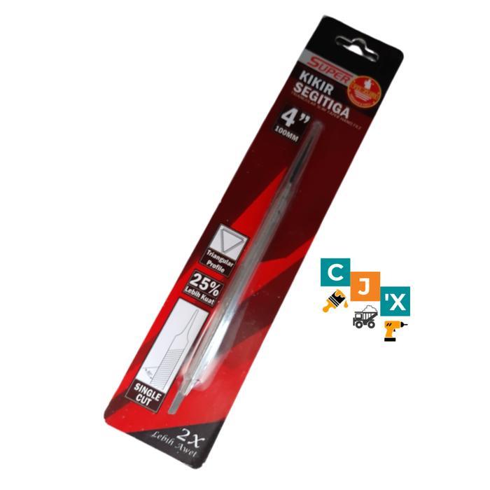 Kikir Gergaji Kayu / Kikir Segitiga / Kikir Asah Yozuri 4 Inch