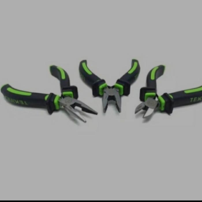 Tang Tekiro Paket Isi 3 Pcs / Tekiro Set Comb 7", Lancip 6", Potong 6"