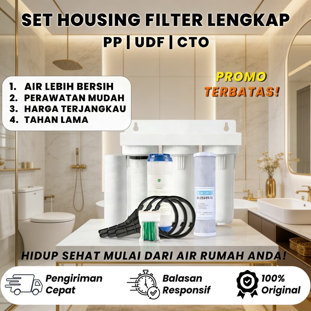 Filter Air 3 Tahap - Air Sumur Bor / PDAM / Filter Zat Besi – Der Doly