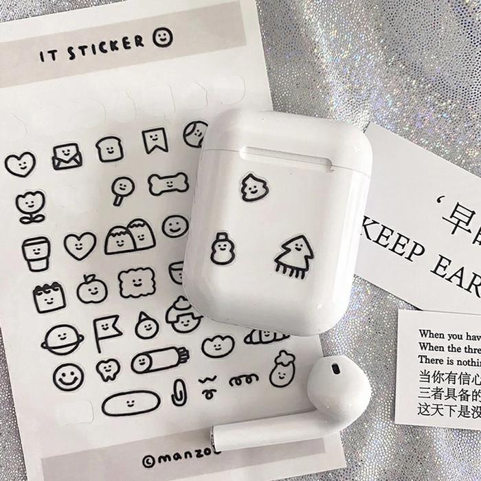 Sticker Hiasan Buku Diary Scrapboo Phonecase StickerLucu Freebies