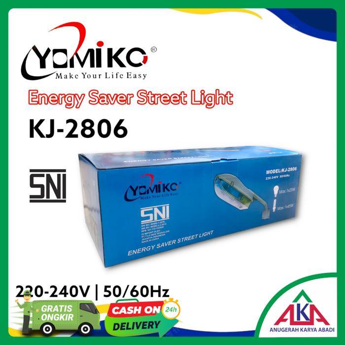 Promo Yomiko Kap Lampu Penerangan Jalan Pju Fitting E27 25 / 45 Watt Sni Tbk