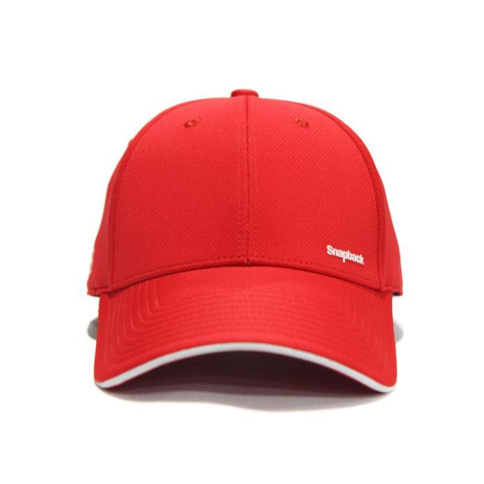 Snapback Topi Baseball Topi Golf Sport Style Merah Polos List Putih