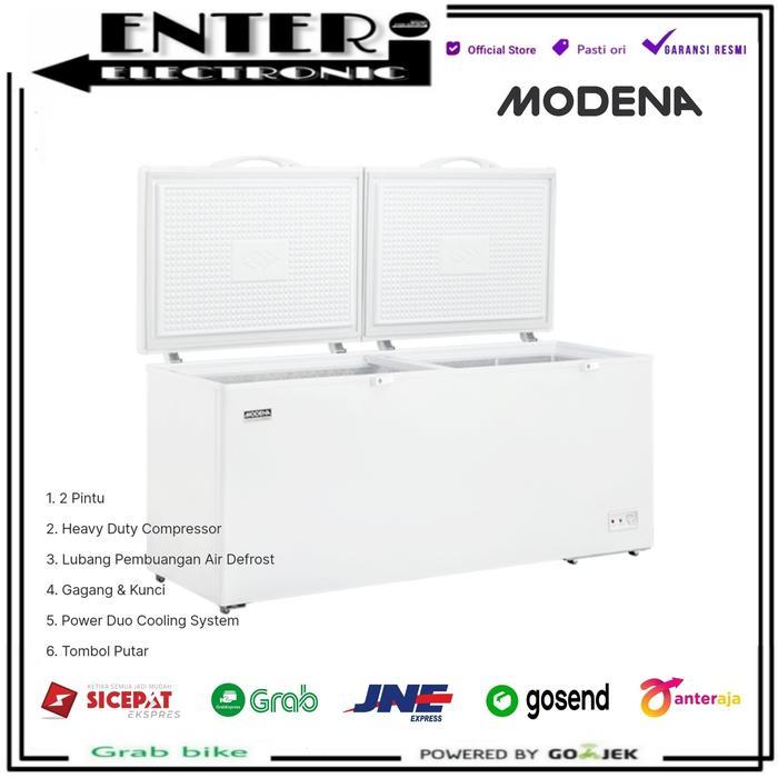 MODENA MD37W - CHEST FREEZER BOX 2 PINTU 370 L MODENA MD37 MD 37W 37 W