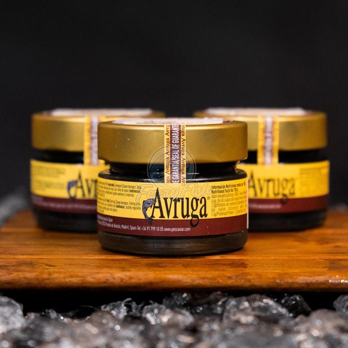 Caviar Avruga 120 Gram / Pescaviar Telur Ikan Hitam Kaviar Smoked Premium