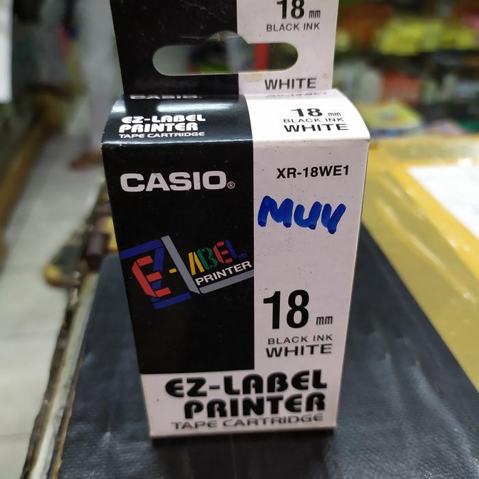 Print Label Casio 18 Mm Putih