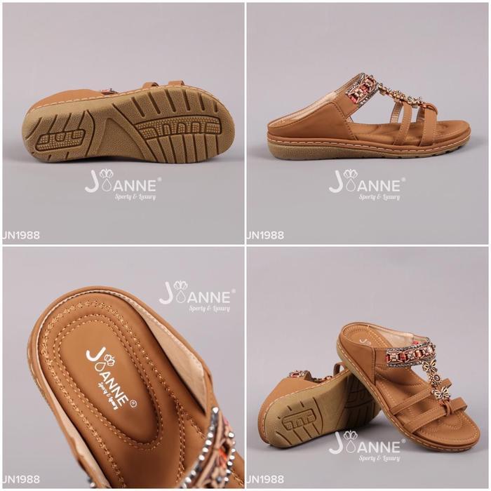 JOANNE Sandal Shoes Sepatu Wanita JN1988 Black