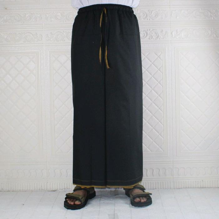 SARUNG INSTAN/ROK SAPPHIRE TUMPAL DEWASA, REMAJA DAN ANAK MUSLIM HITAM SANTRI