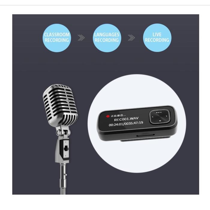MP3 PLAYER 32GB - IC RECORDER - FM - OTG - SPORTS CLAMP PHILIPS SA1102 ORIGINAL QUALITY
