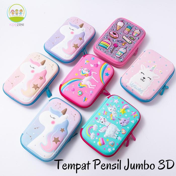 Stok Baru Tempat Kotak Tepak Pensil Karakter Anak Laki Laki Perempuan 3D PC0007