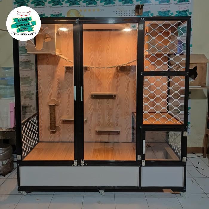 KANDANG KUCING LUXURY PLAYGROUND - Putih, M