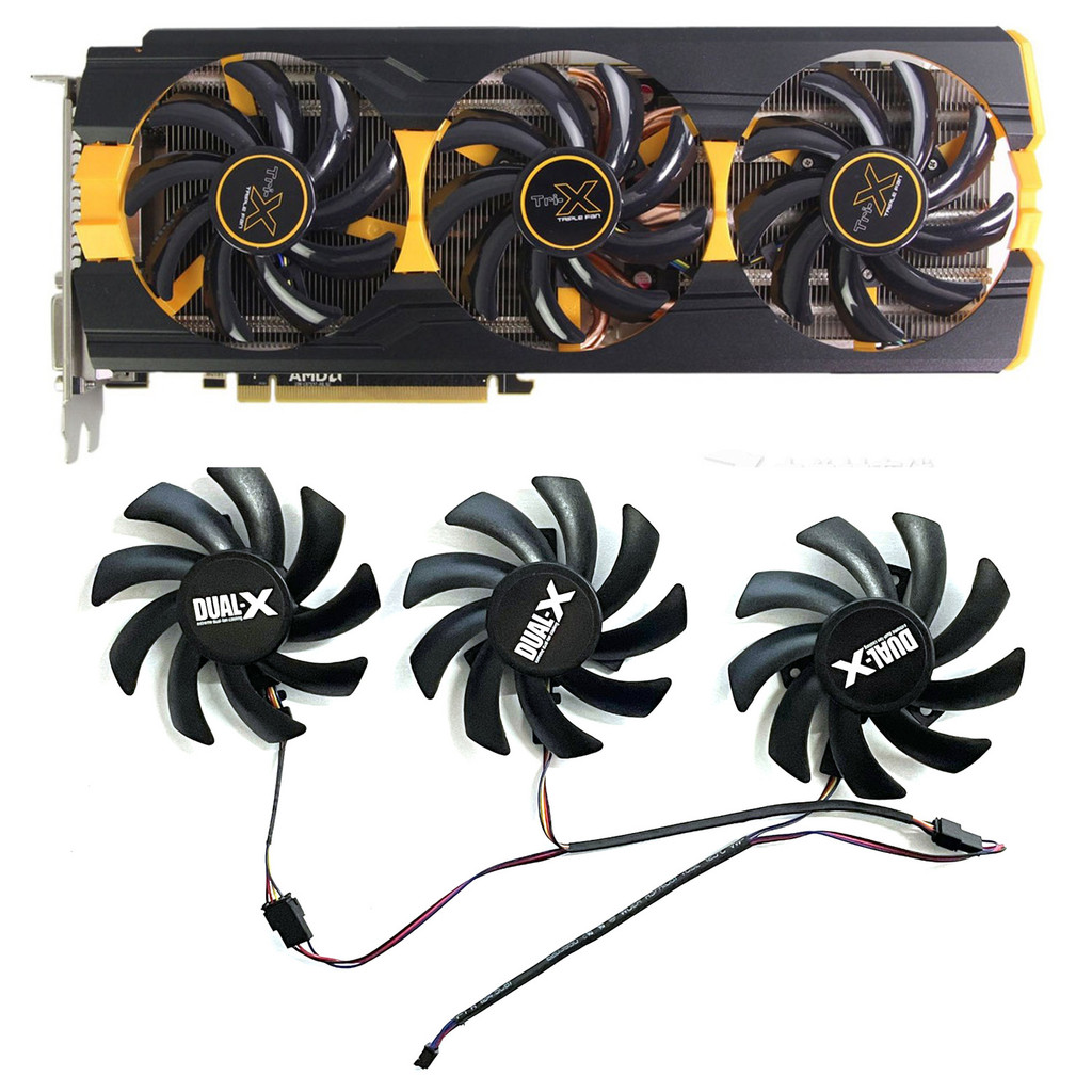 FDC10H12S9-C 85MM 4PIN DC 12V 0.35A R9 290X GPU Cooler Fan for Sapphire R9 290X 290 280 Vapor-X OC P