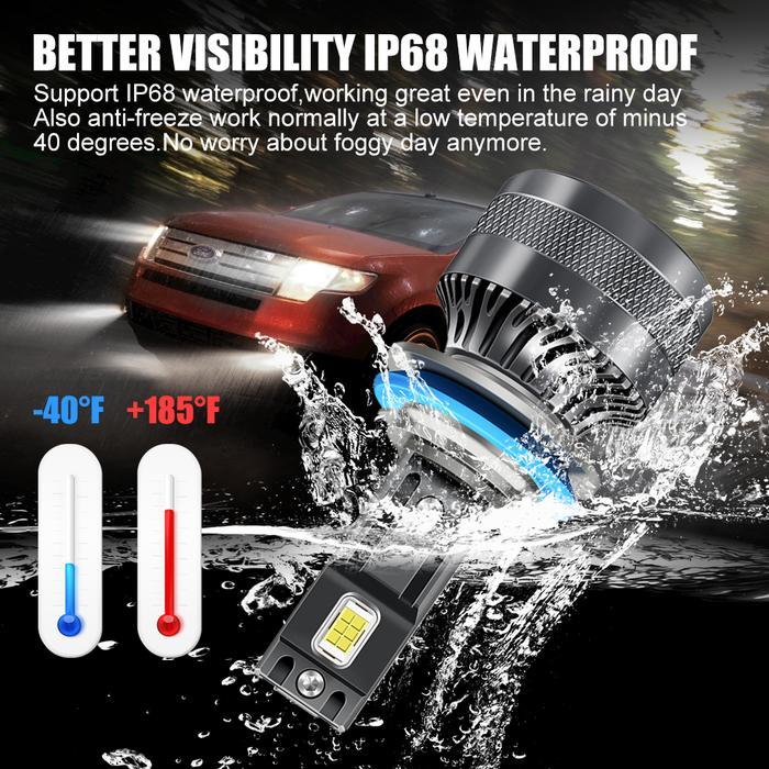 "New" 2pcs 110W 28000LM H4 Lampu LED Mobil H1 H3 H7 H11 H11 9005 HB3 9006 HB3 9012 HIR2 H8 auto